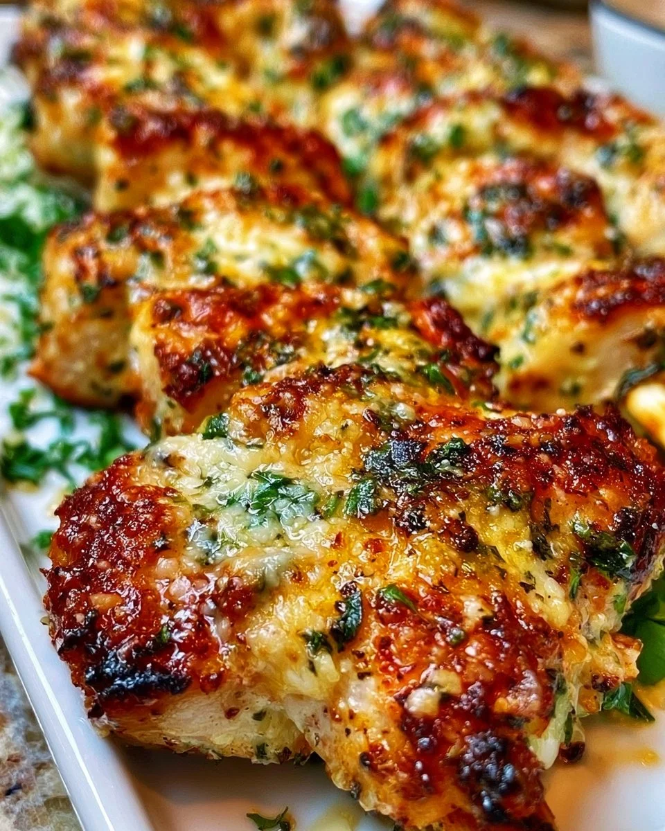 Garlic Parmesan Chicken Skewers