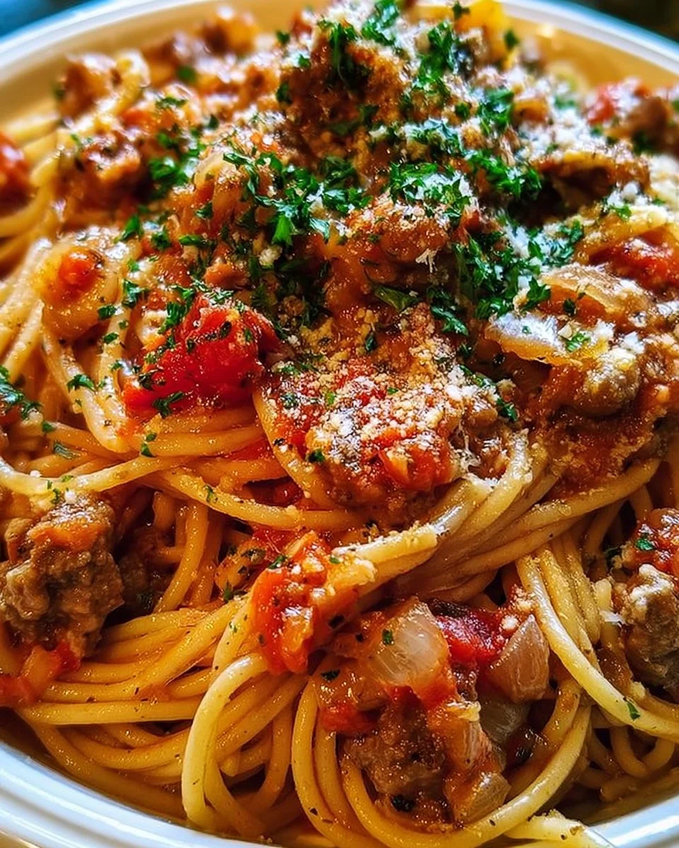 Hearty Smoky Italian Dirty Spaghetti