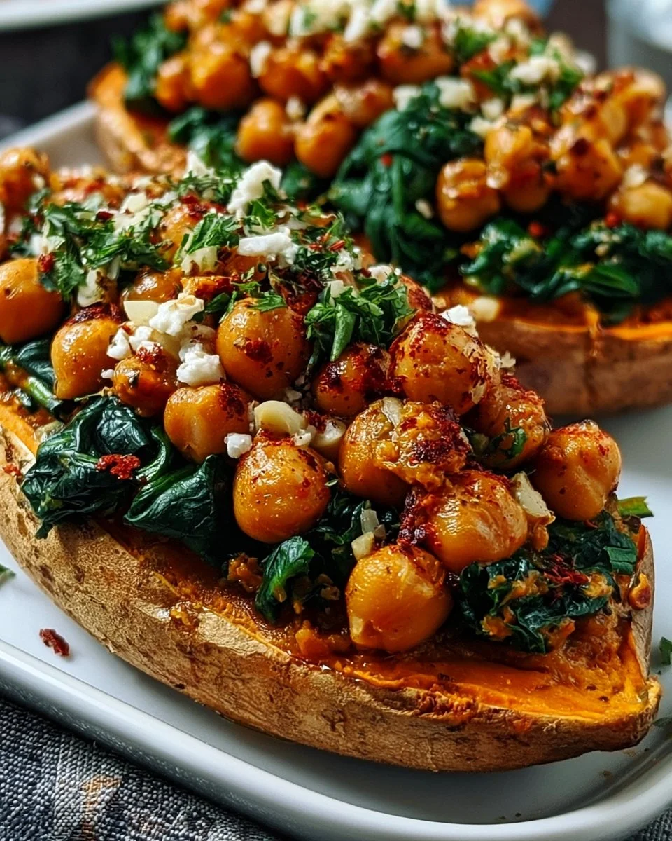 Savory Stuffed Roasted Sweet Potatoes