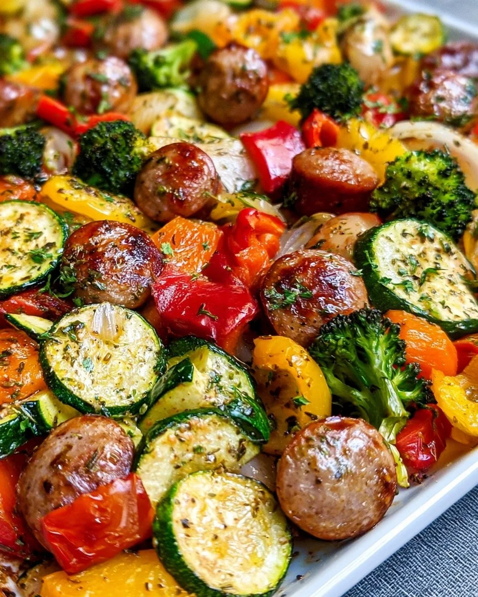 Sheet Pan Sausage and Veggies