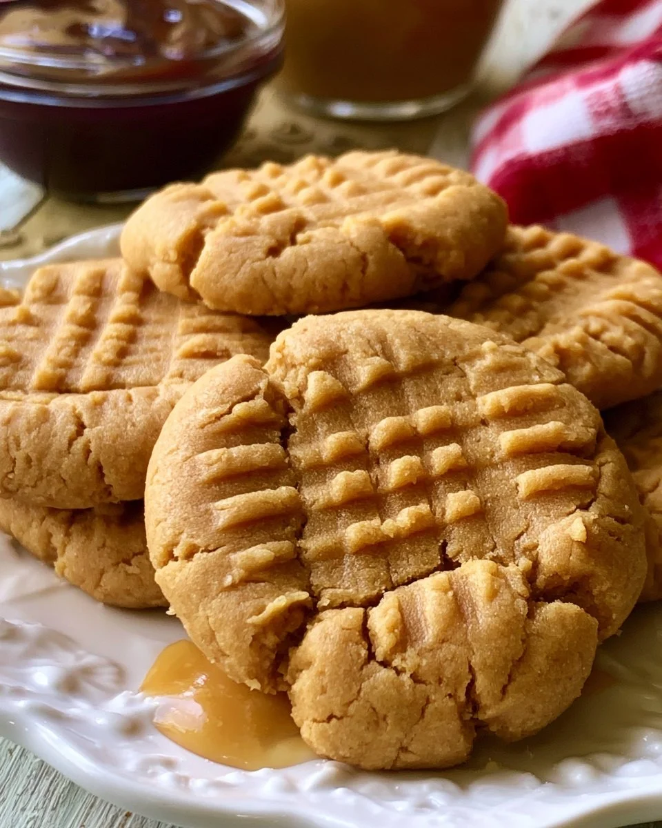 Thick and Chewy Peanut Butter Cookies