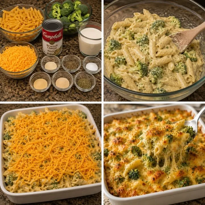 Broccoli Cheese Penne Bake
