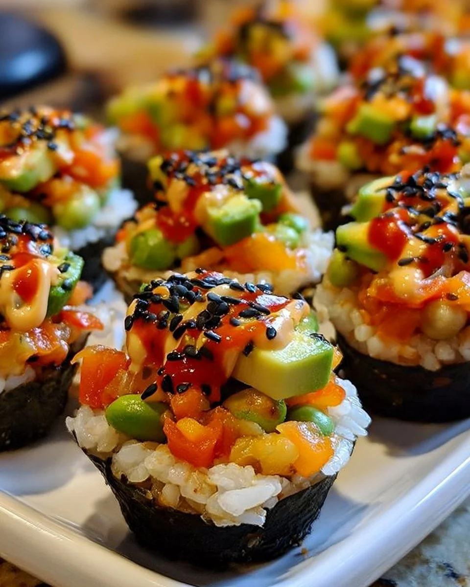 Delicious Sushi Cups