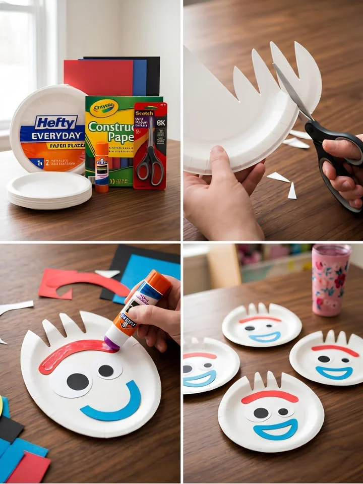 DIY Forky paper plate craft for kids