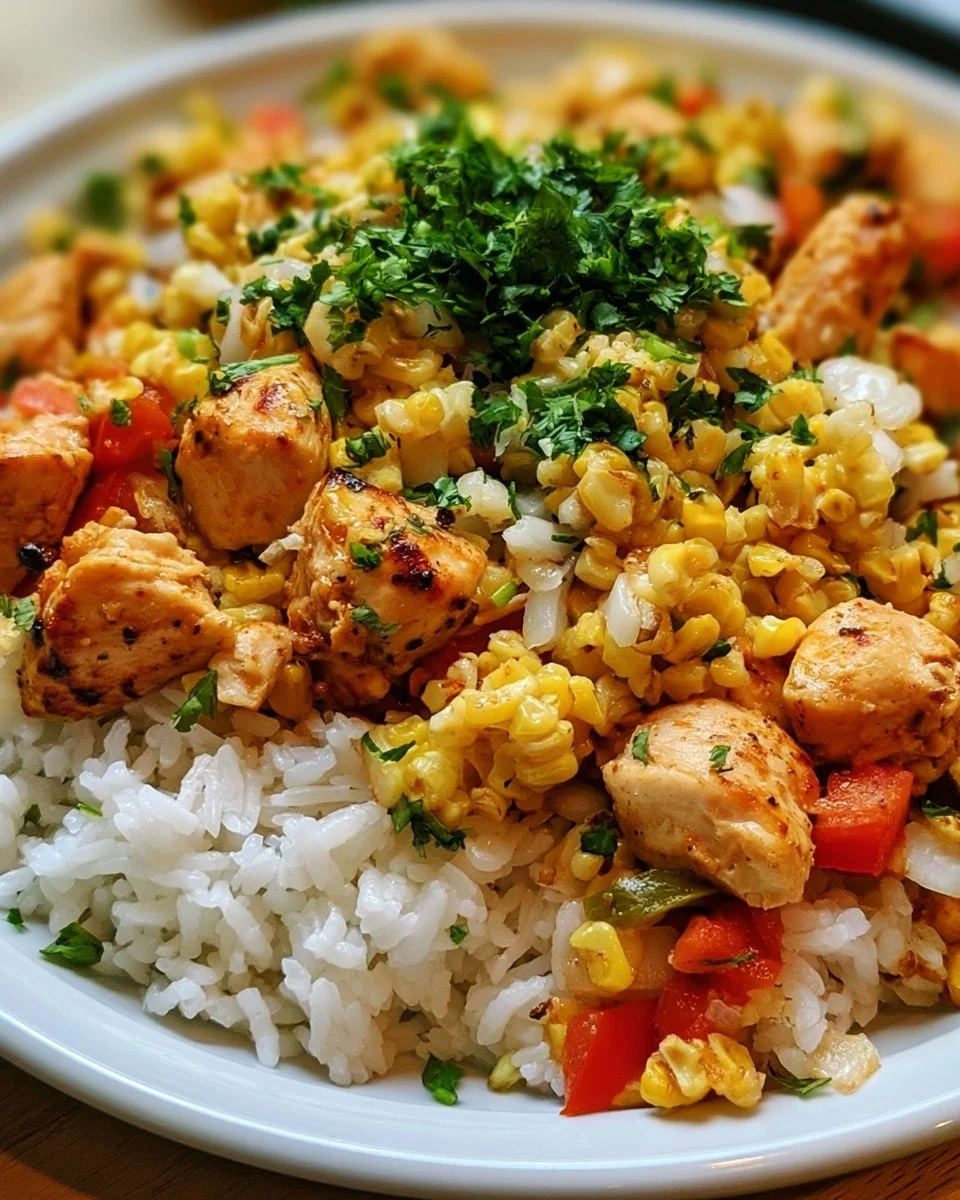 Easy Street Corn Chicken Rice Bowl