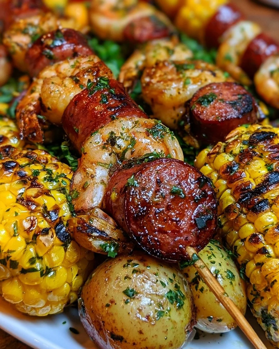 Grilled Seafood Skewers