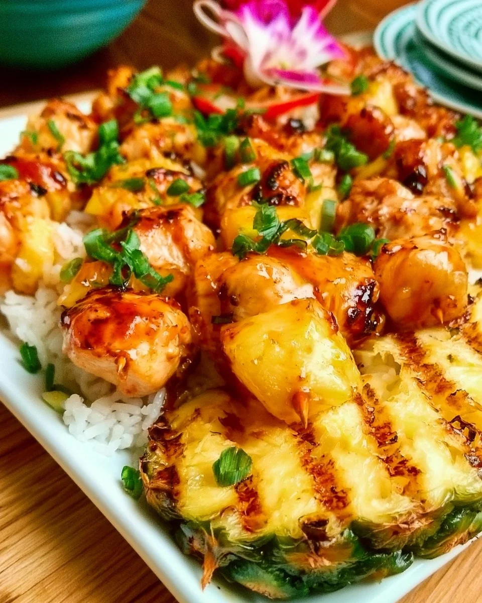Grilled Teriyaki Chicken Skewers