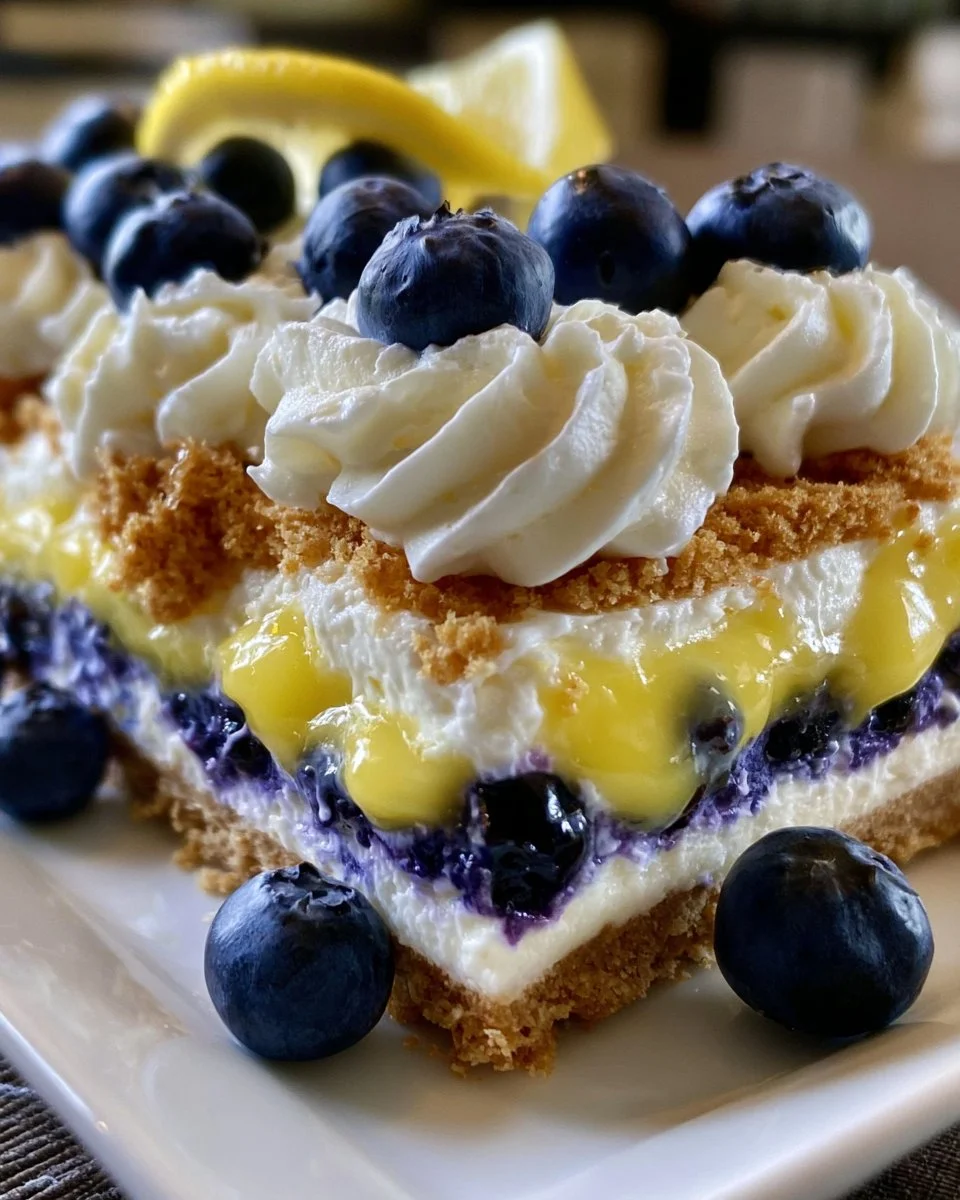 Lemon Blueberry Layered Delight