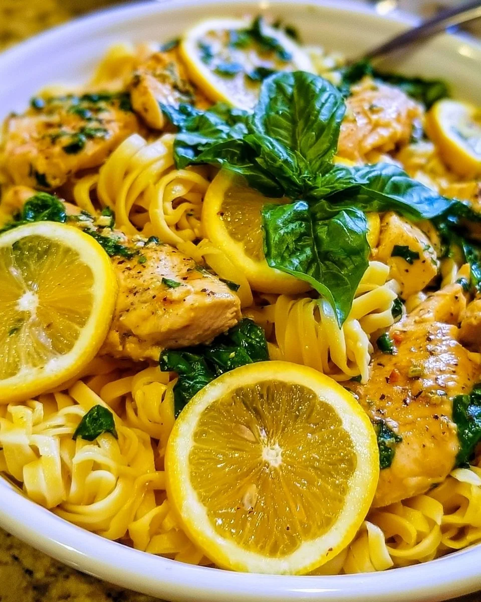 Lemon Chicken with Pasta