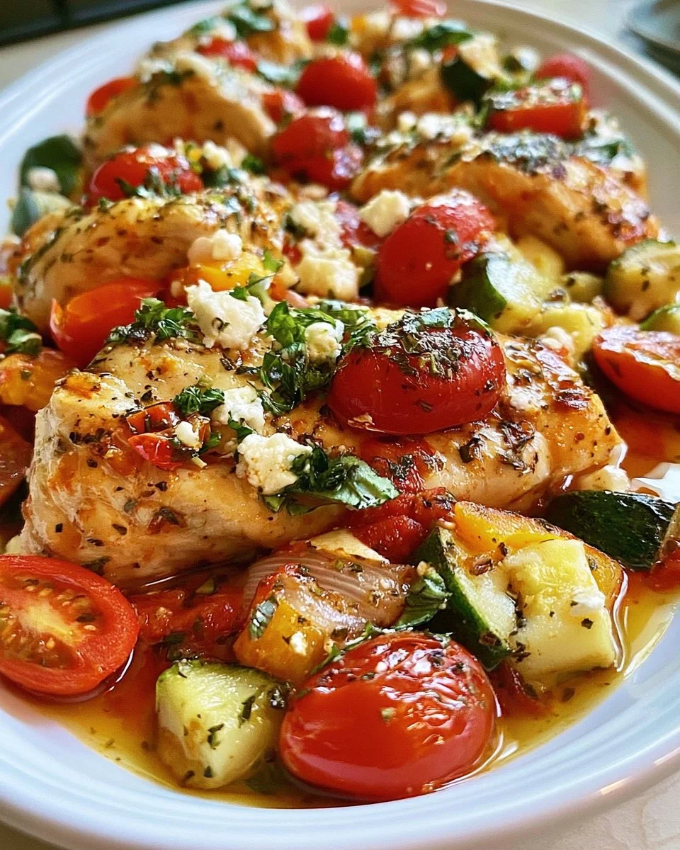 Mediterranean Low Carb Chicken Casserole