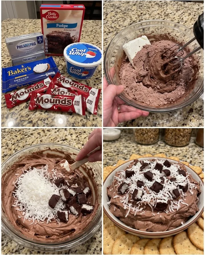 Mounds Brownie Batter Dip