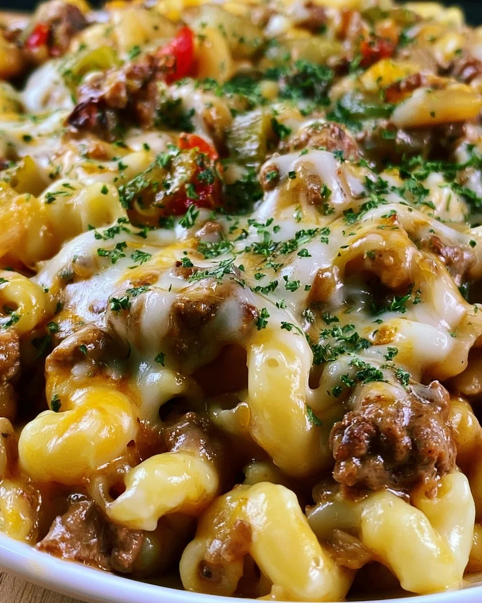 Philly Cheesesteak Pasta