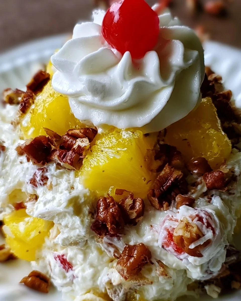 Pineapple Pecan Cheesecake Salad