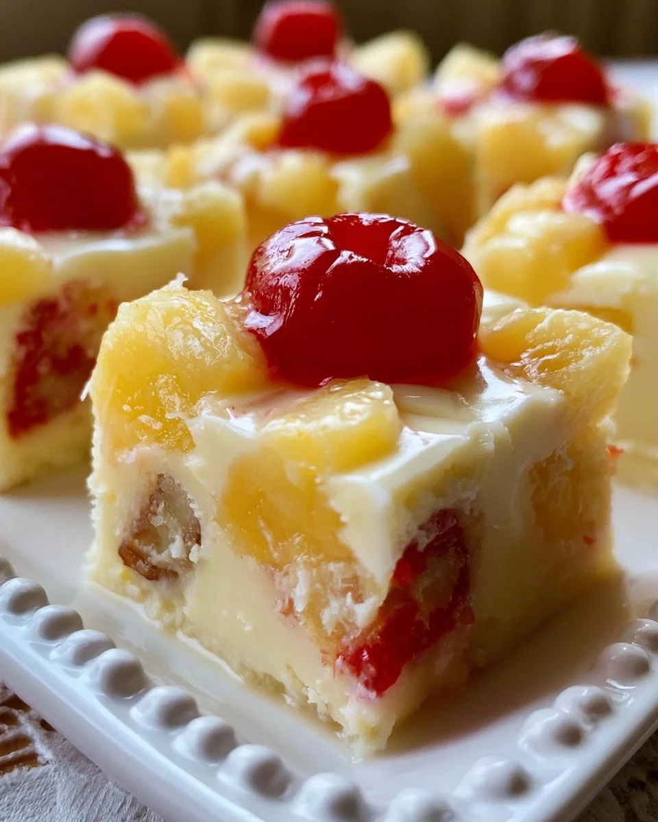 Pineapple Upside Down Fudge
