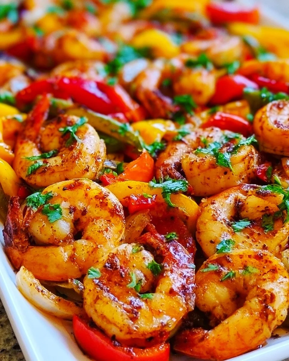 Sheet Pan Shrimp and Peppers
