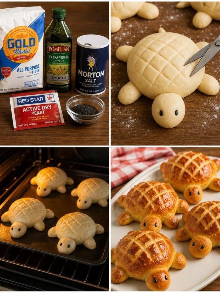 Turtle Bread Rolls