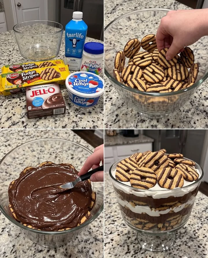 Keebler Fudge Stripes S’mores Trifle
