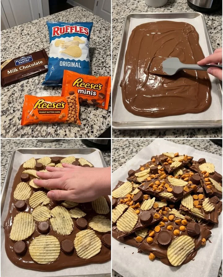 Ruffles &amp; Reese’s Sweet &amp; Salty Bark
